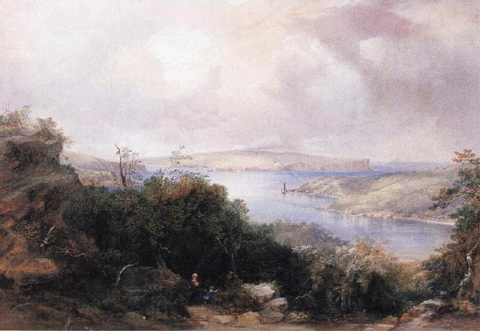 Conrad Martens Sydney Harbour Looking Towards the North End France oil painting art